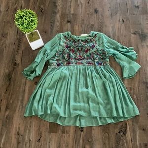 Green altar’d state dress